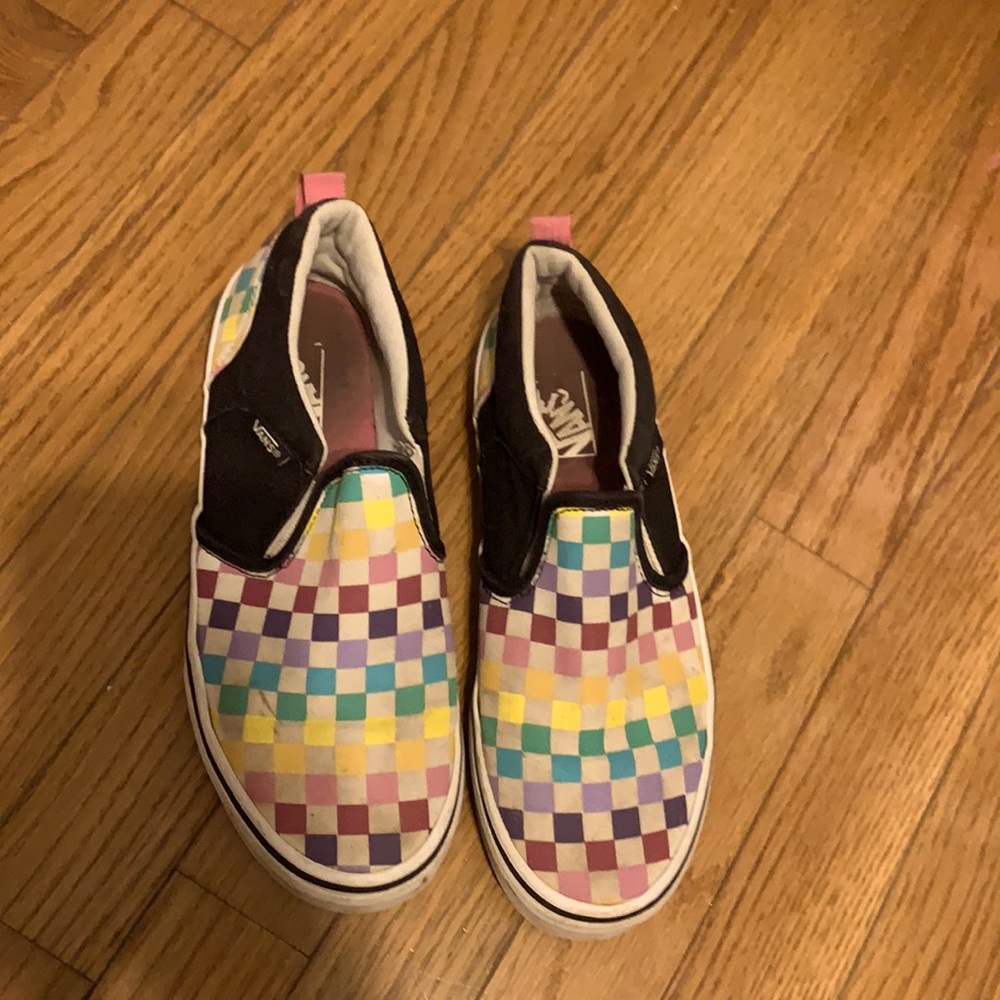 Rainbow Checkered Vans